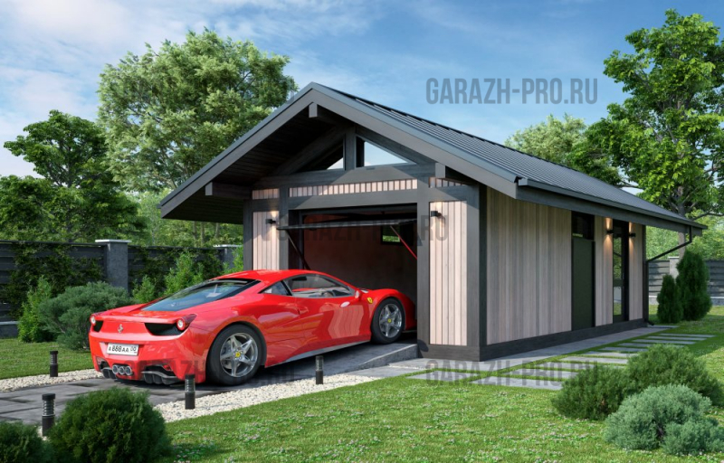 Гараж Шале 4х8