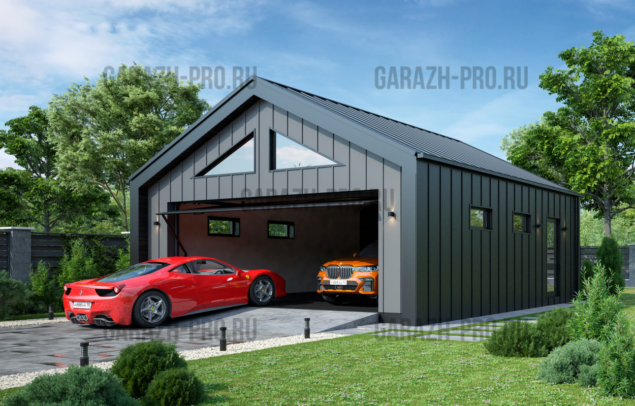 Гараж Барнхаус 8х8