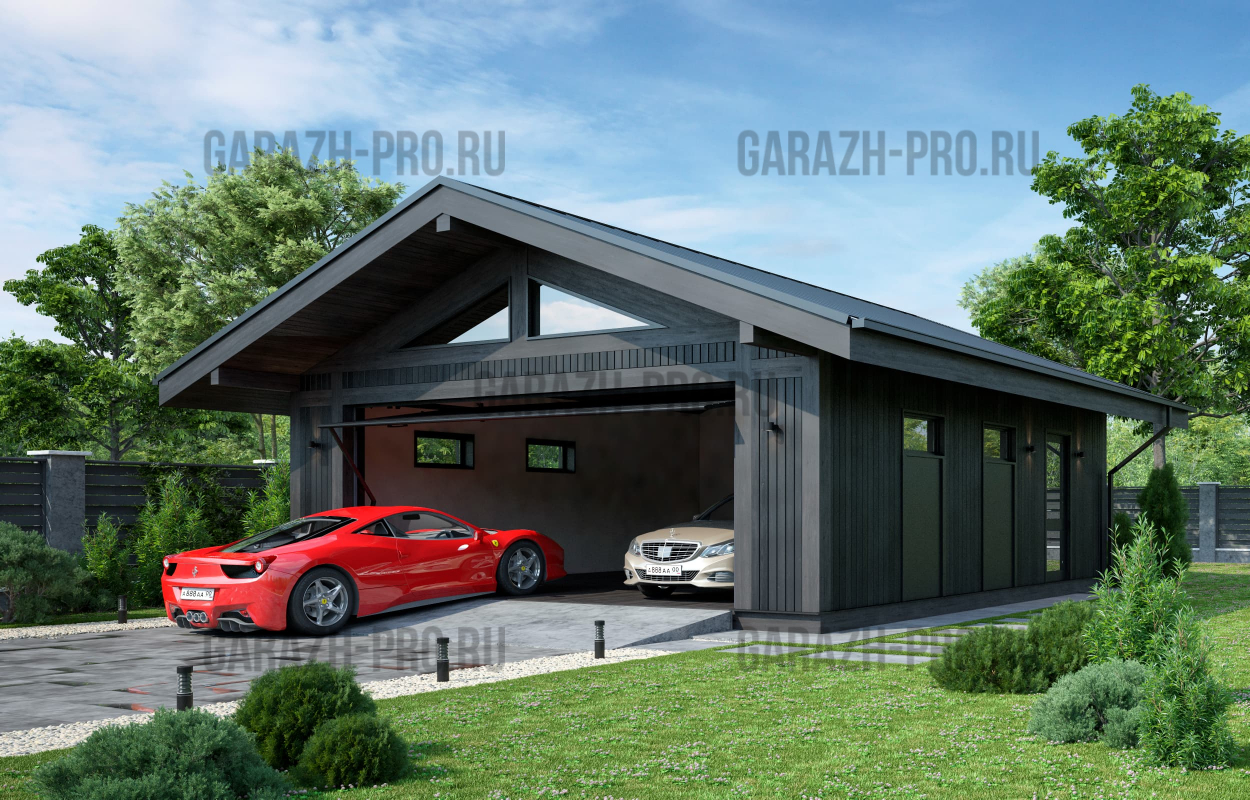 Гараж Шале 6х12