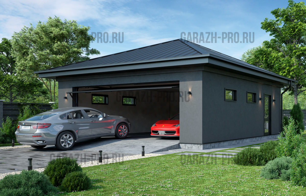 Классический гараж 8х9