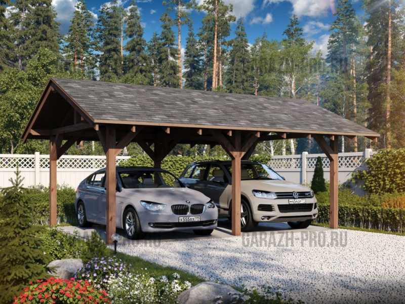 Навес на 2 авто