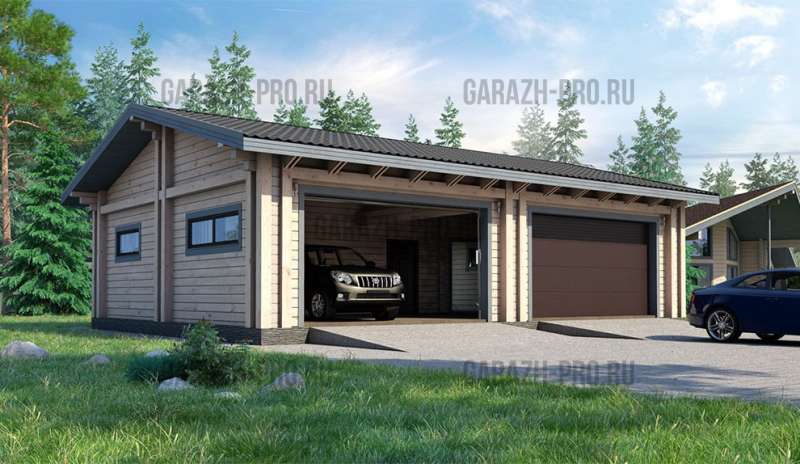 Гараж на 2 авто 9х12