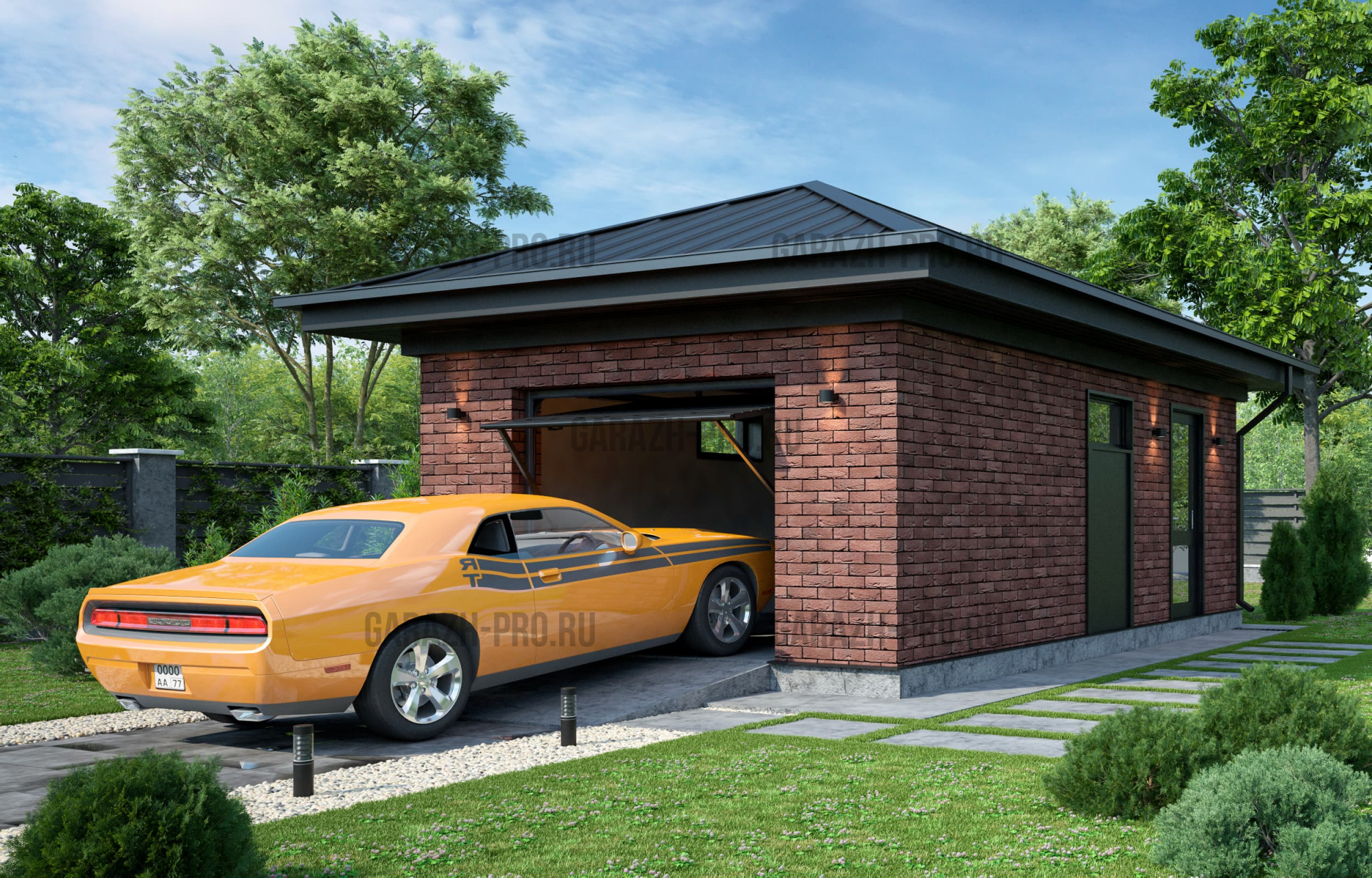 Классический гараж 3х7